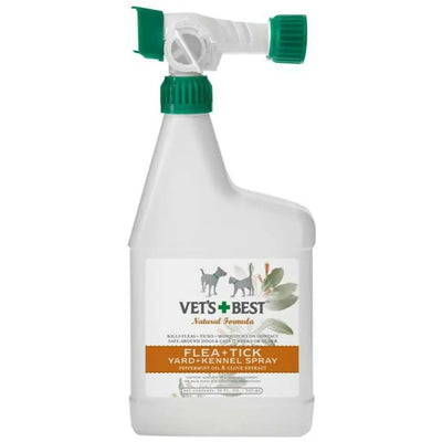 Vet's Best Natural Flea and Tick Yard and Kennel Spray 32 fl oz Vet's Best