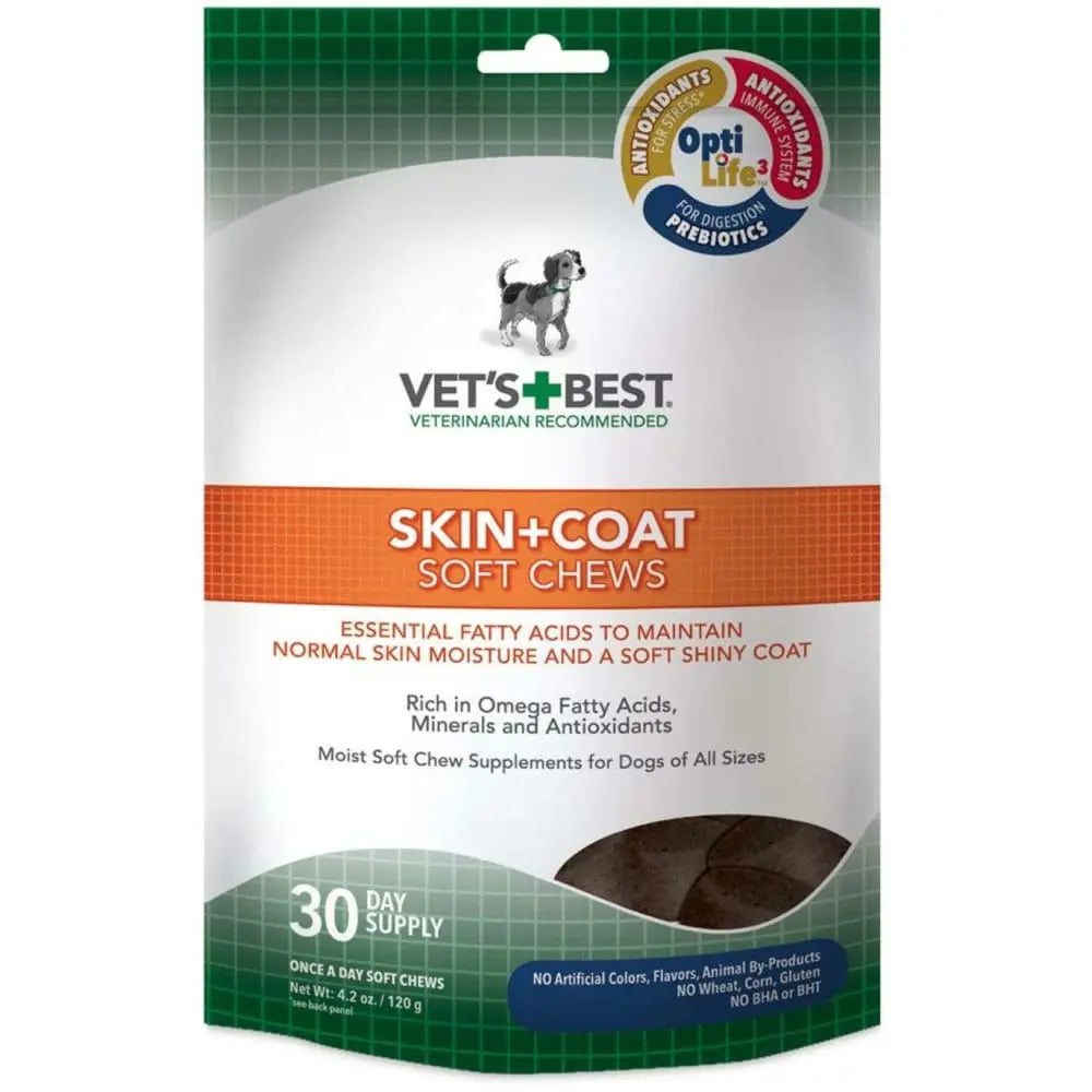 Vet's Best Skin & Coat Soft Chews 4.2 oz, 30 ct ve