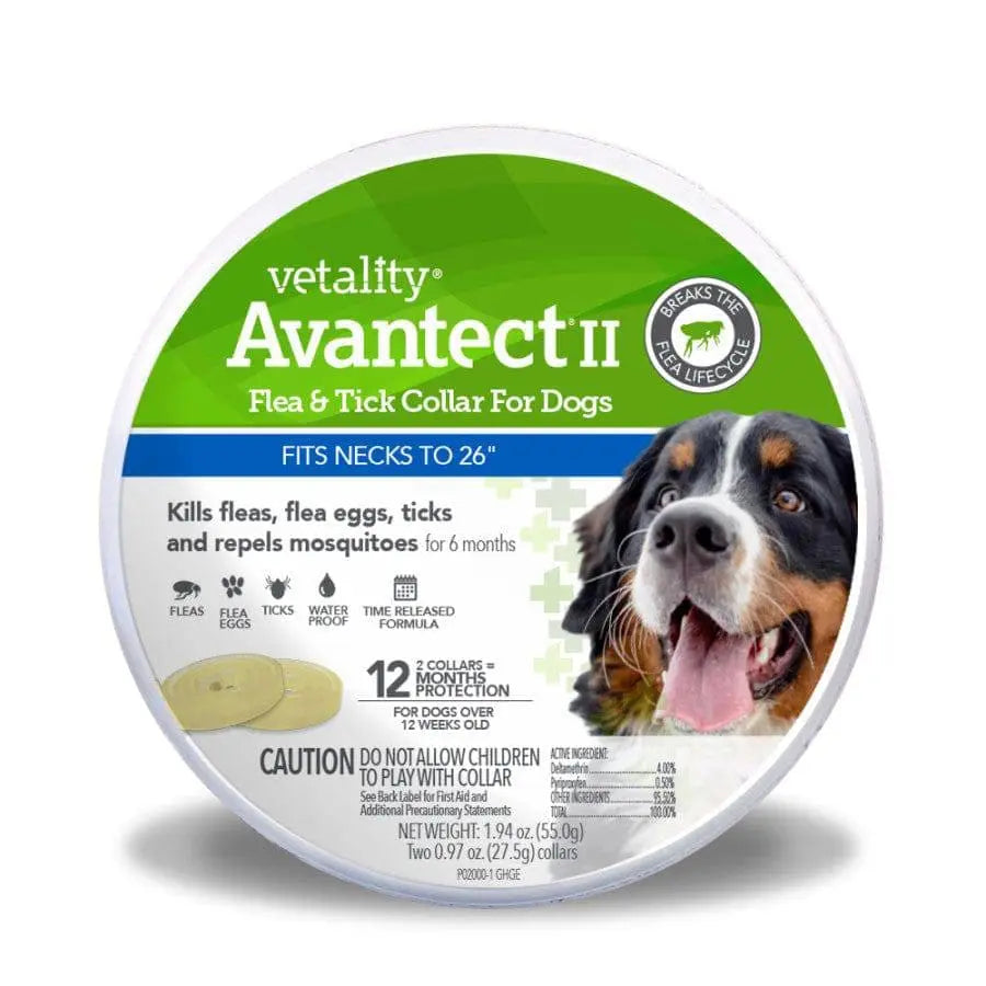 Vetality Avantect II Flea & Tick Collar for Dogs 2 ct Vetality