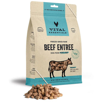 Vital Essentials® Freeze-Dried Raw Beef Entree Dog Food Nibs, 14 oz Vital Essentials®