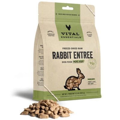 Vital Essentials® Freeze-Dried Raw Rabbit Entree Dog Food Mini Nibs Vital Essentials®