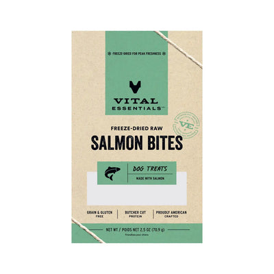 Vital Essentials® Freeze-Dried Raw Salmon Bites Dog Treats, 2.5 oz Vital Essentials®