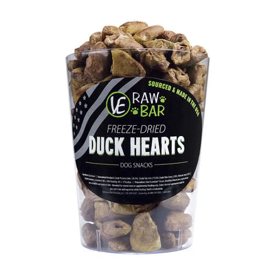 Vital Essentials® Raw Bar Freeze-Dried Duck Hearts Dog Treats 4 