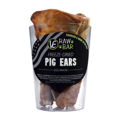 Vital Essentials® Raw Bar Freeze-Dried Pig Ears Dog Treats 18 Piece/Bag Vital Essentials®