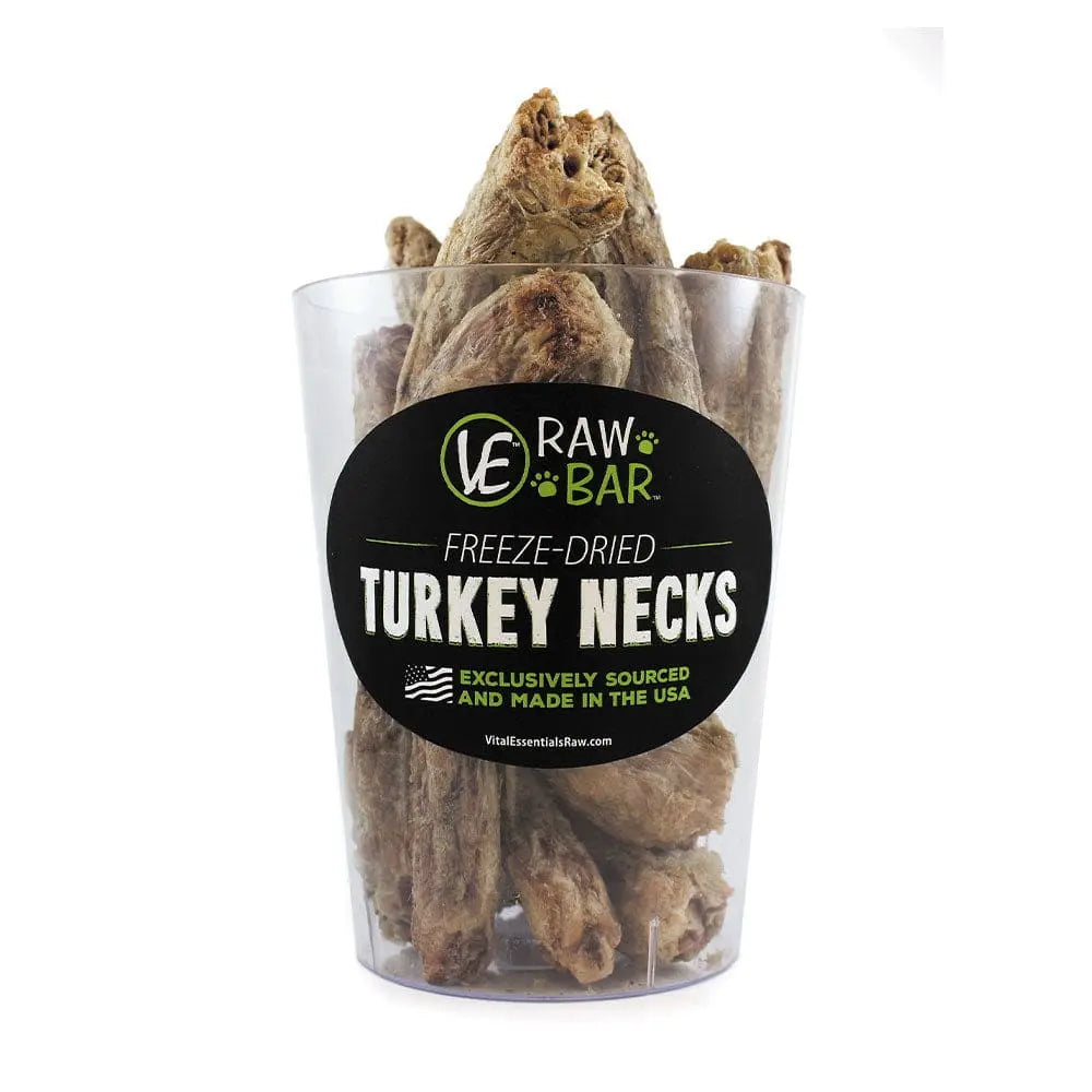 Vital Essentials® Raw Bar Freeze-Dried Turkey Necks Dog Treats 12 Piece/Bag Vital Essentials®