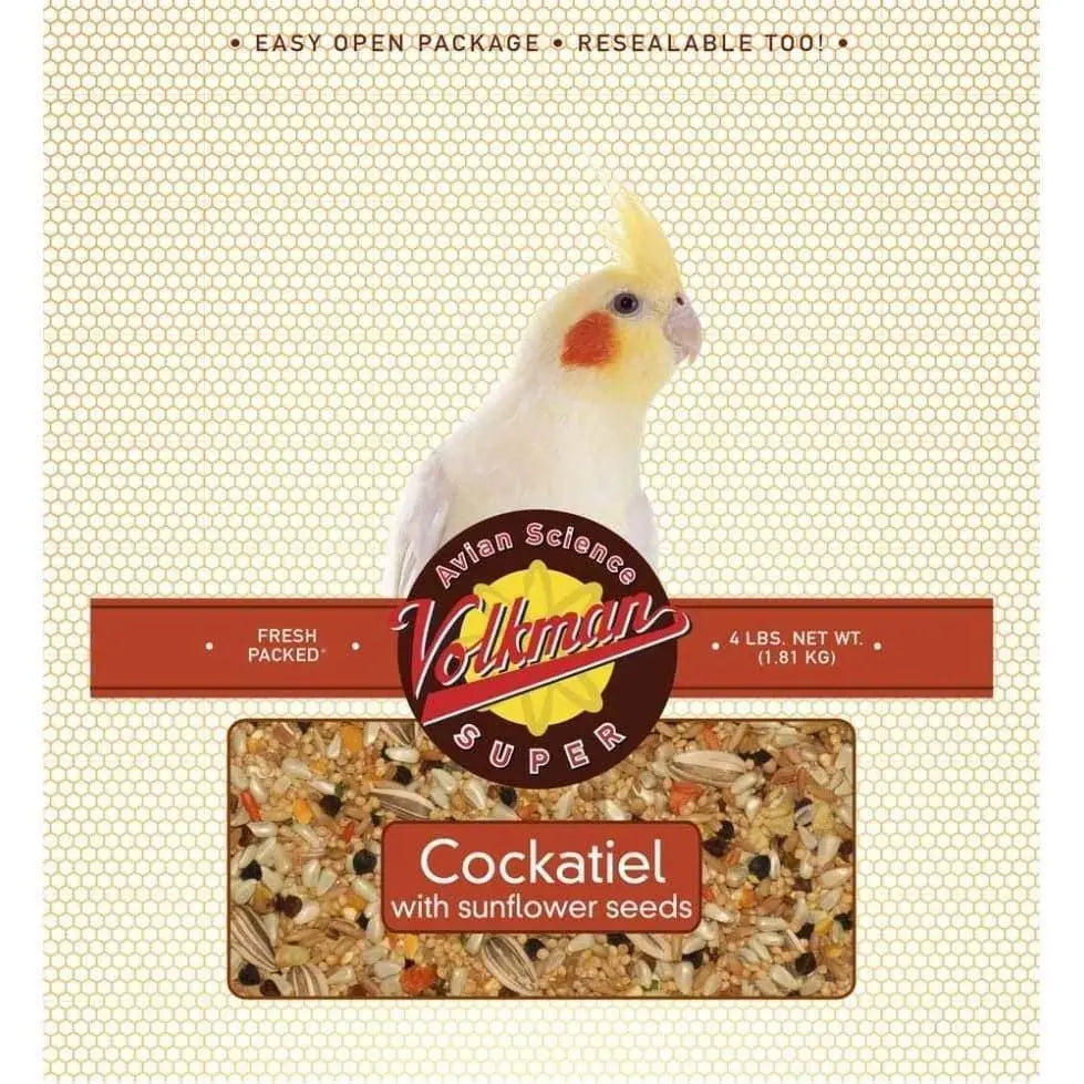 Volkman Seed Company Avain Science Super Cockatiel Food Treat with Sunflower Seed Volkman Seed Company