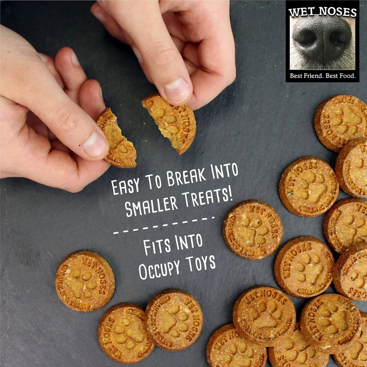 Wet Noses Grain-Free Organic Crunchy Dog Treats for All Pet Sizes, Breeds All-Natural Puppy Treat Wet Noses