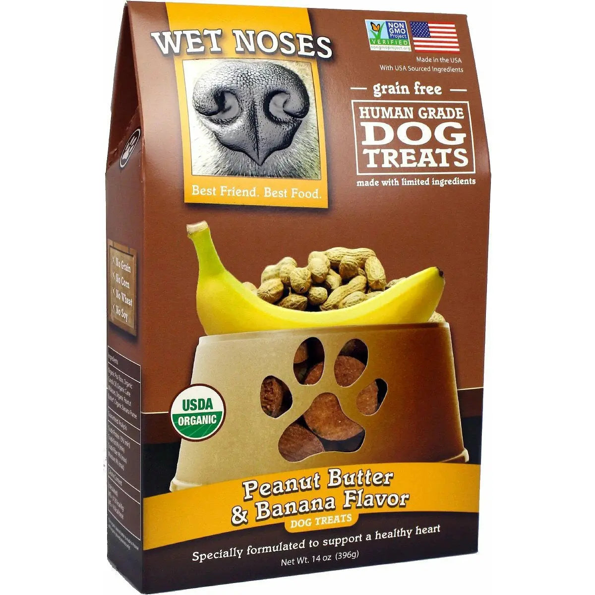 Wet Noses Grain-Free Organic Crunchy Dog Treats for All Pet Sizes, Breeds All-Natural Puppy Treat Wet Noses