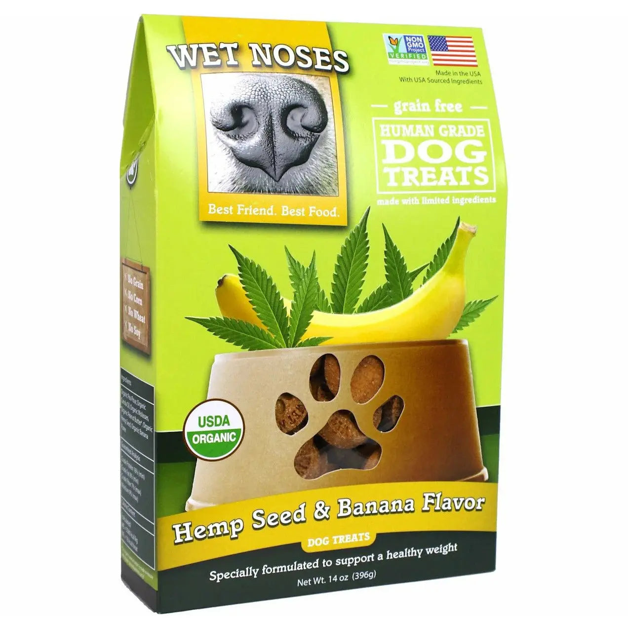 Wet Noses Grain-Free Organic Crunchy Dog Treats for All Pet Sizes, Breeds All-Natural Puppy Treat Wet Noses