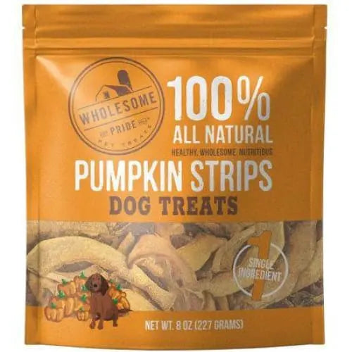 Wholesome Pride Pumpkin Strips Dog Treats Wholesome Pride