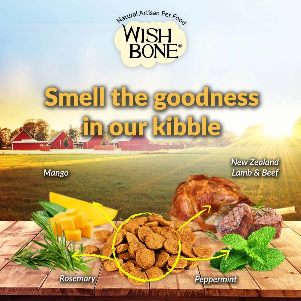 Wishbone Grain Free Graze  Free-range Grass-fed New Zealand Beef Dry Dog Food Wishbone
