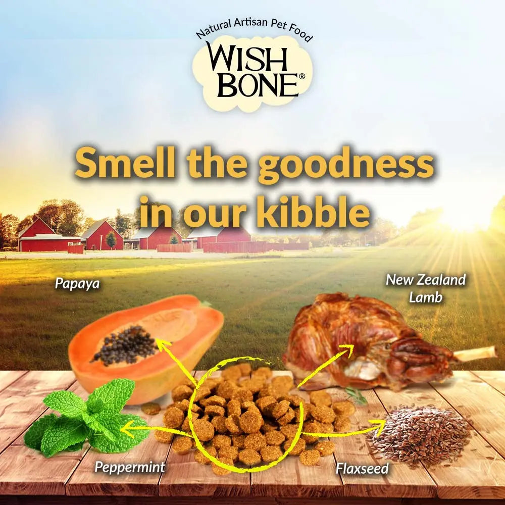 Wishbone Grain Free Pasture Grass-fed New Zealand Lamb Dry Cat Food Wishbone