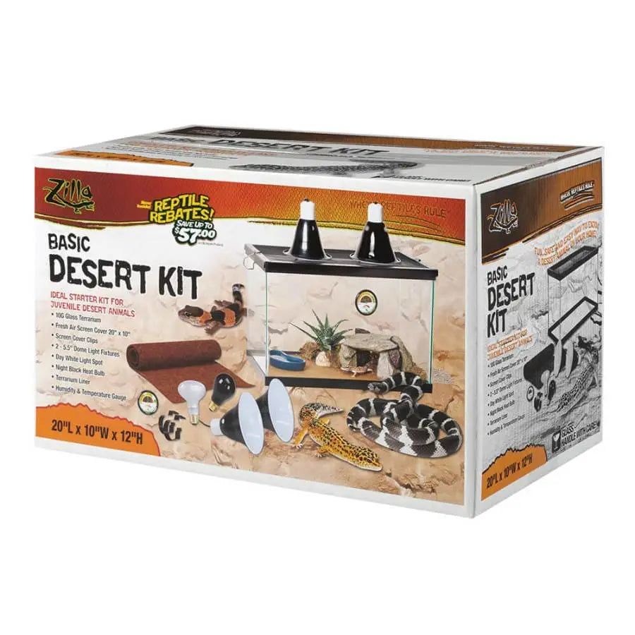 Zilla Desert Reptile Terrarium Starter Kit 10 Zilla®