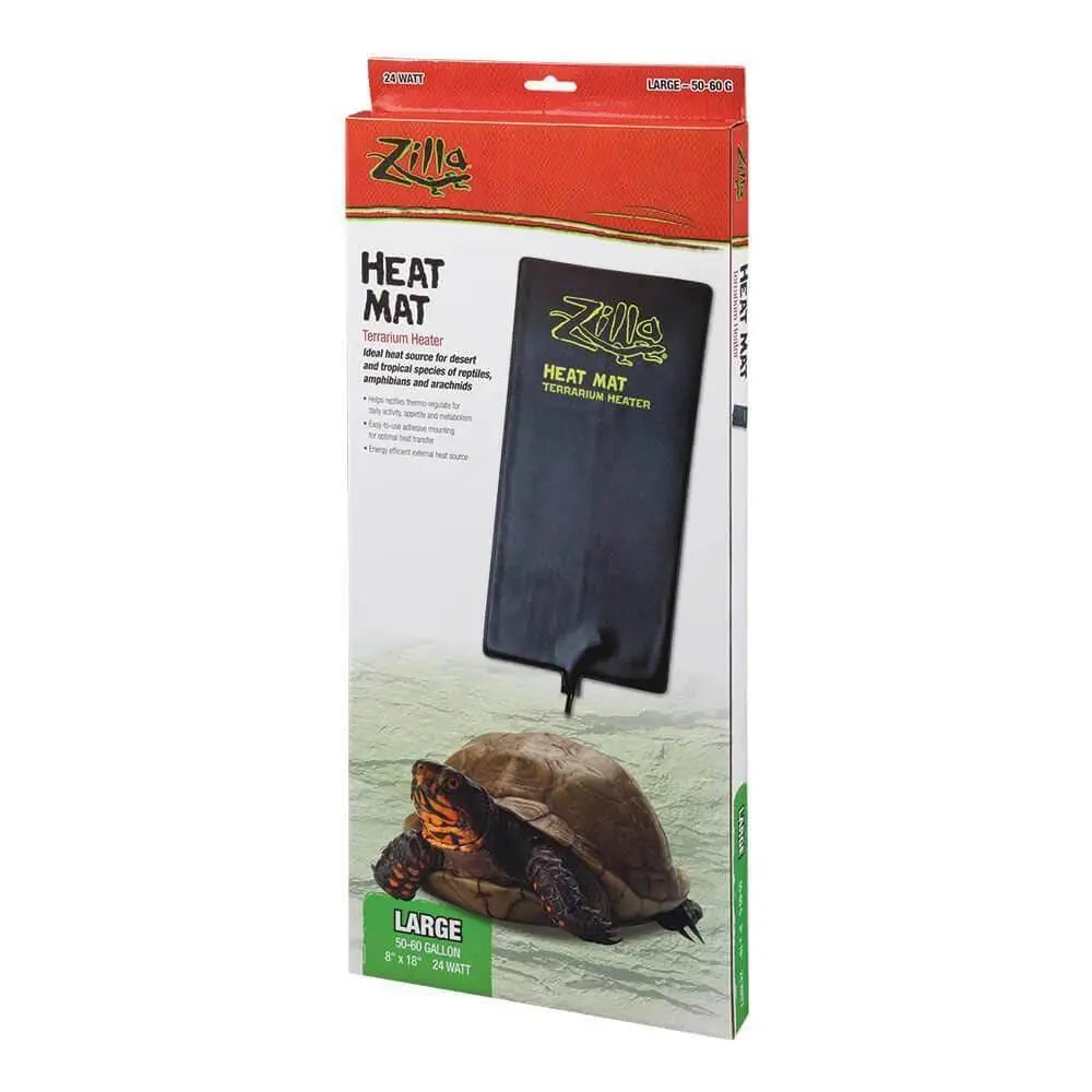 Zilla® Heat Mat Terrarium Heater 24 Watt Night Black Color Large Zilla®
