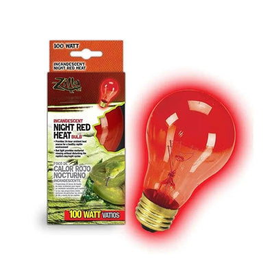 Zilla® Incandescent Spot Bulb 100 Watt Night Red Color 3.25 X 3.25 X 4.5 Inch Zilla®