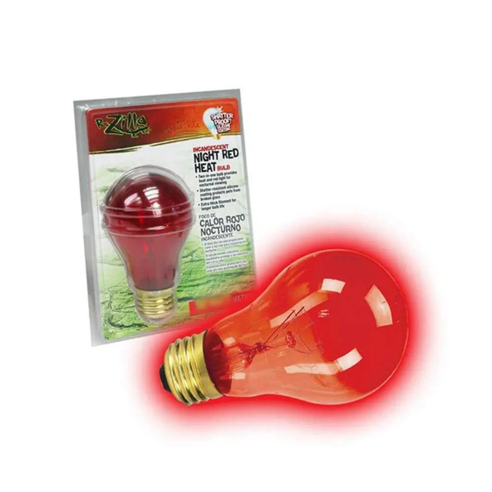 Zilla® Night Red Heat Incandescent Bulb 100 Watt 2.75 X 2.75 X 5.25 Inch Zilla®