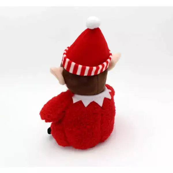 ZippyPaws Holiday Cheeky Chumz Red Elf Dog Toys Zippy Paws