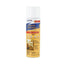 Zodiac® CPD Carpet and Upholstery Aerosol Spray 16 oz treats up to 2,000 sq. ft., killing fleas, eggs, and larvae. The white and yellow can features clear text and a sofa image for effective flea control on carpets and upholstery.