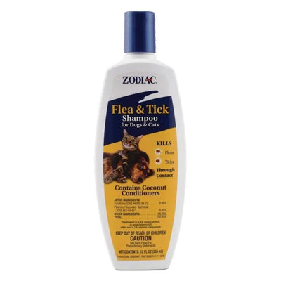 Zodiac Flea and Tick Shampoo for Dogs and Cats 1ea/12 oz Zodiac® CPD