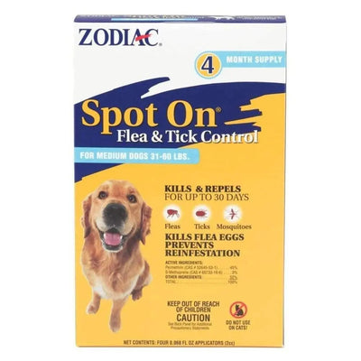 Zodiac Flea and Tick Spot On for Dogs 1ea/Medium, 31-60 lb Zodiac® CPD