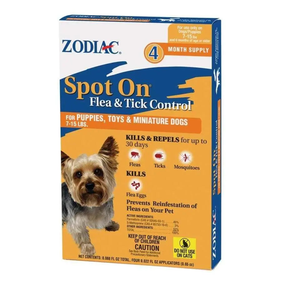 Zodiac Flea and Tick Spot On for Puppies 1ea/7-15 lb, 4 pk Zodiac® CPD