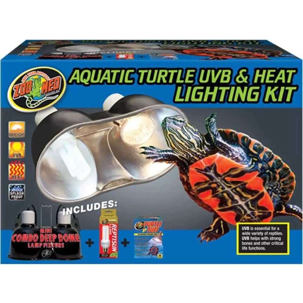 Zoo Med Aquatic Turtle UVB & Heat Lighting Kit Zoo Med Laboratories