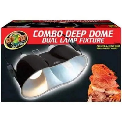 Zoo Med Combo Deep Dome Dual Lamp Fixture Zoo Med Laboratories
