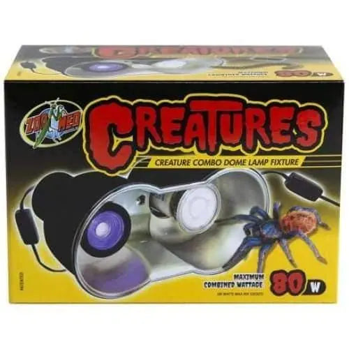 Zoo Med Creatures Combo Dome Lamp Fixture Black Zoo Med Laboratories