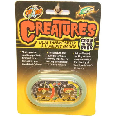 Zoo Med Creatures Dual Thermometer & Humidity Gauge Zoo Med Laboratories