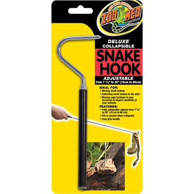 Zoo Med Deluxe Collapsible Snake Hook Black Zoo Med Laboratories
