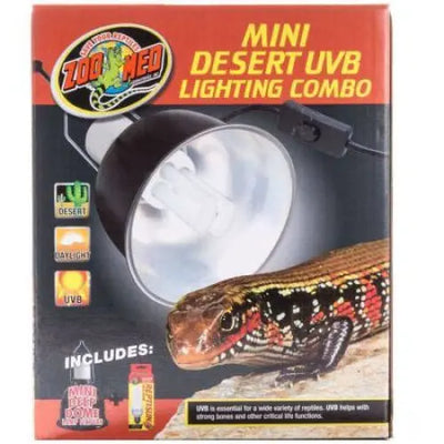 Zoo Med Mini Desert UVB Lighting Combo Zoo Med Laboratories