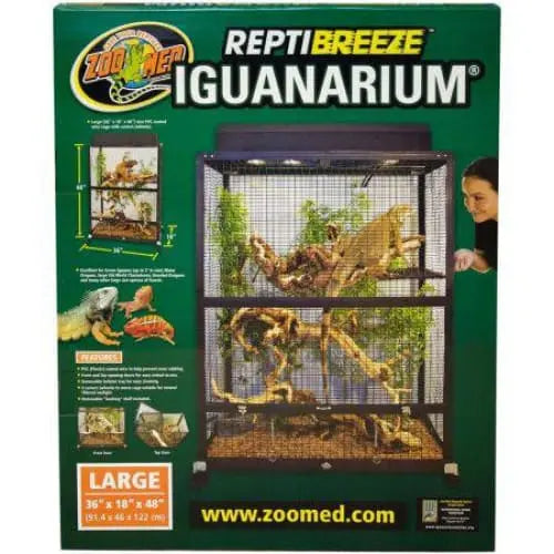 Zoo Med ReptiBreeze IguanArium Habitat Large Zoo Med Laboratories