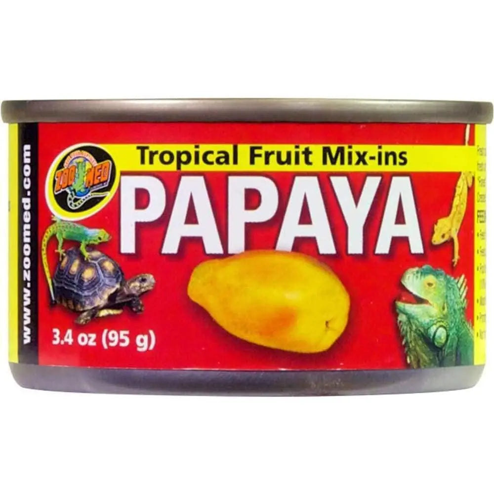 Zoo Med Tropical Fruit Mix-ins Papaya Reptile Food Zoo Med Laboratories