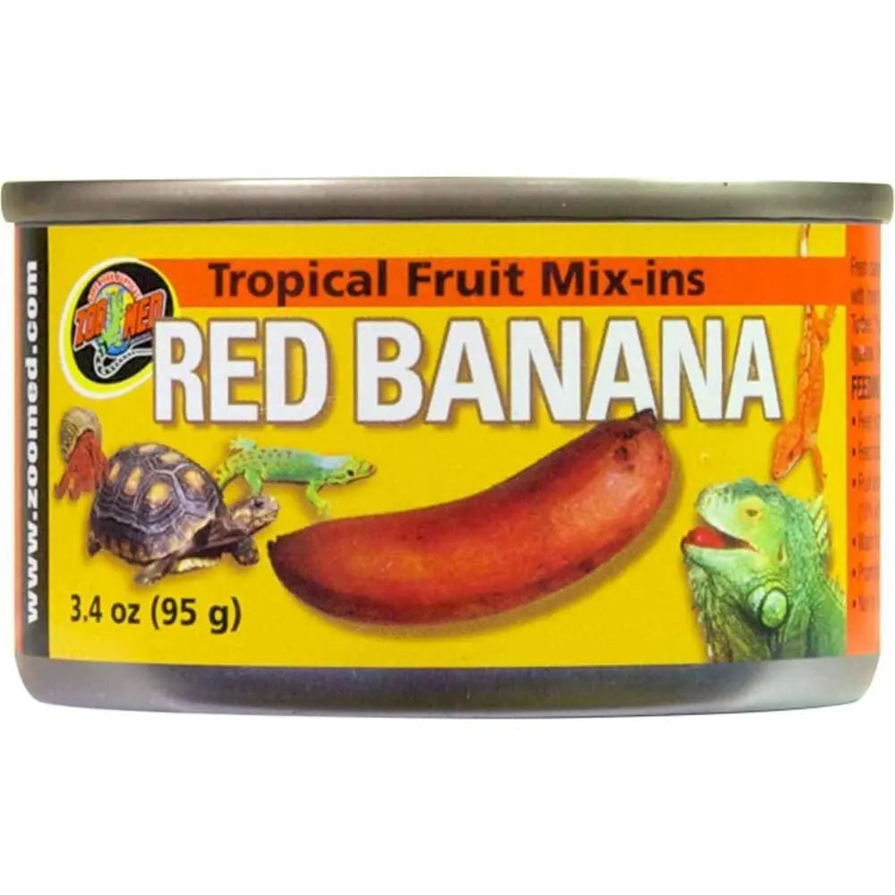 Zoo Med Tropical Fruit Mix-ins Red Banana Turtle Food Zoo Med Laboratories
