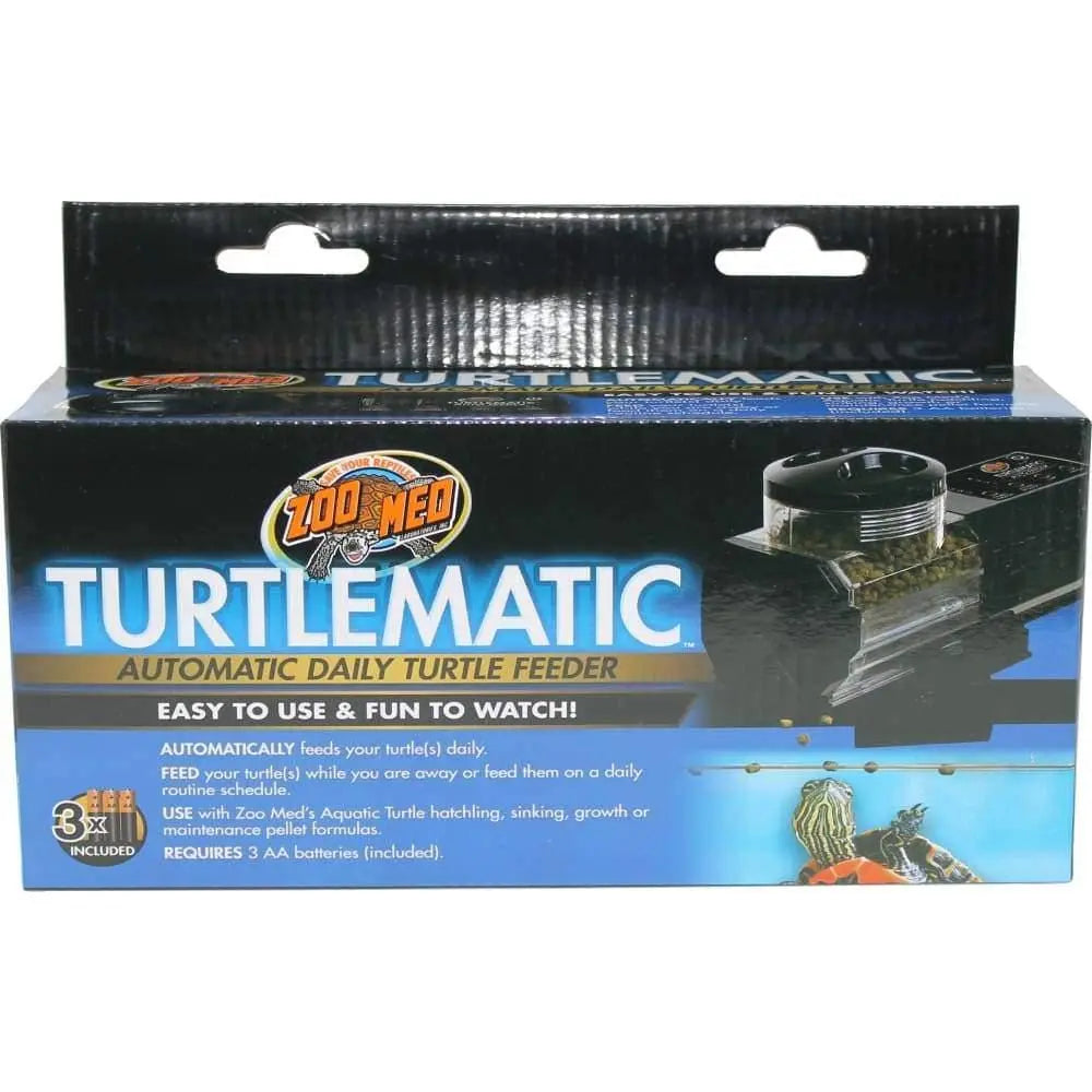 Zoo Med Turtlematic Automatic Daily Turtle Feeder Black Zoo Med Laboratories