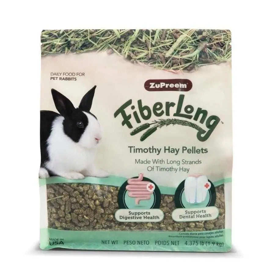 ZuPreem FiberLong Timothy Hay Pellets Rabbit Dry Food 4.375 lb ZuPreem
