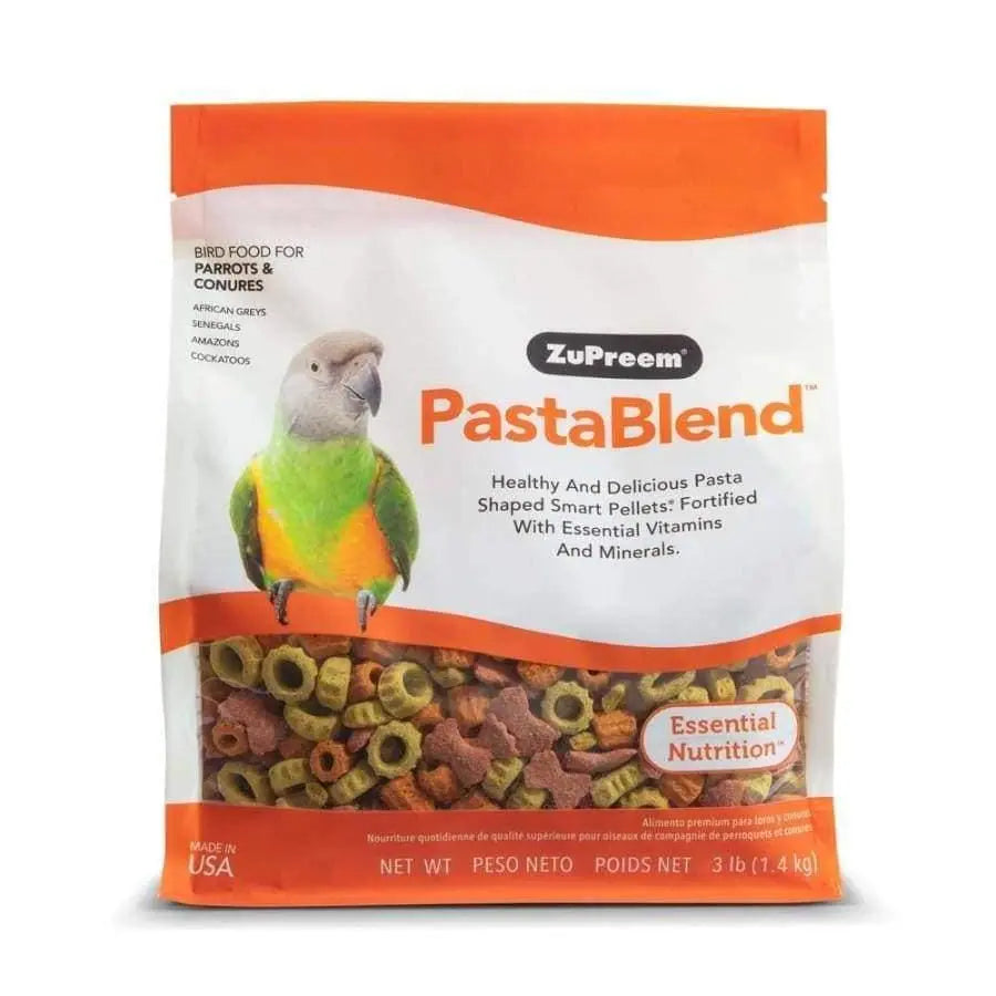 ZuPreem PastaBlend Pelleted Bird Food for Parrots and Conures 1ea/3 lb ZuPreem