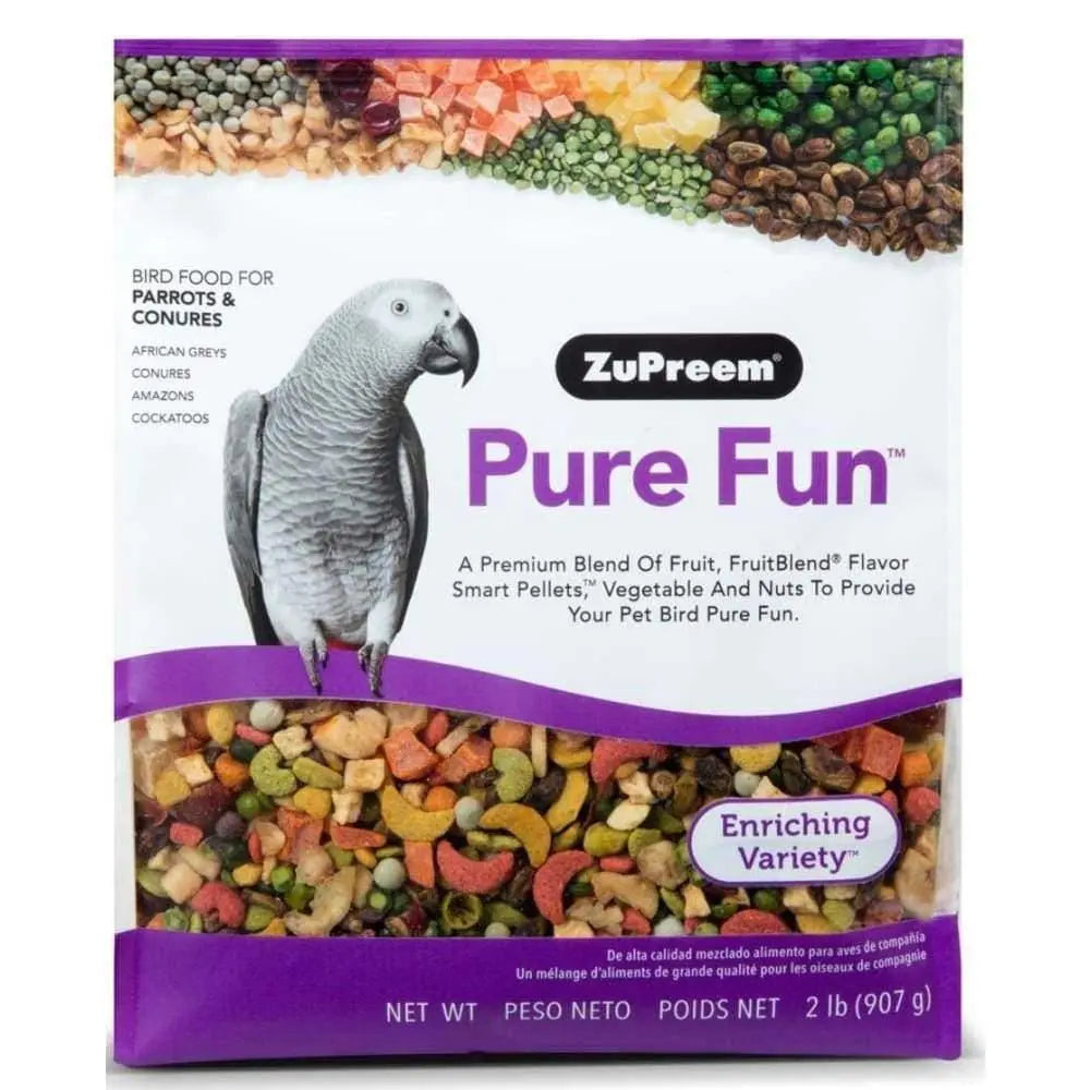 ZuPreem Pure Fun Bird Food for Parrots & Conures 1ea/2 lb ZuPreem
