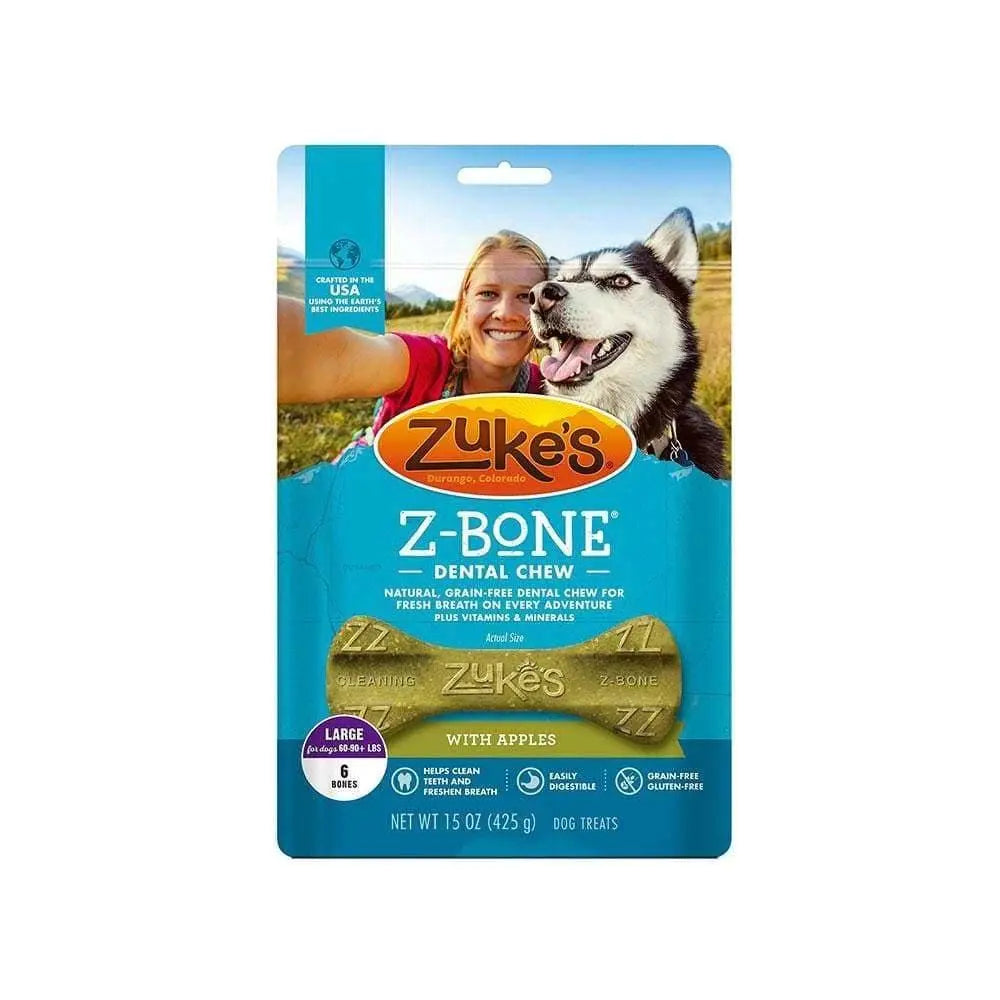 Zuke's® Z-Bone® Large Grain Free Dental Chews with Apples Dog Treats 6 Count Zuke's®