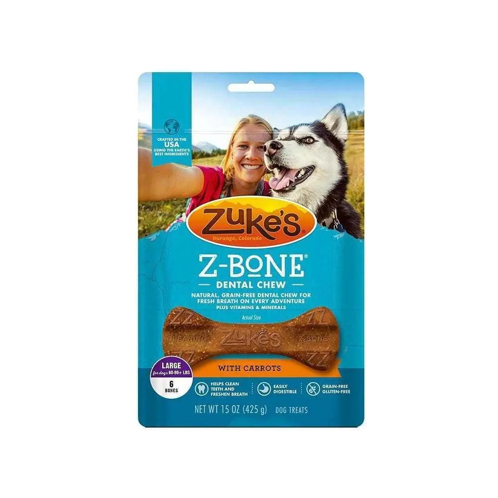 Zuke's® Z-Bone® Large Grain Free Dental Chews with Carrots Dog Treats 6 Count Zuke's®