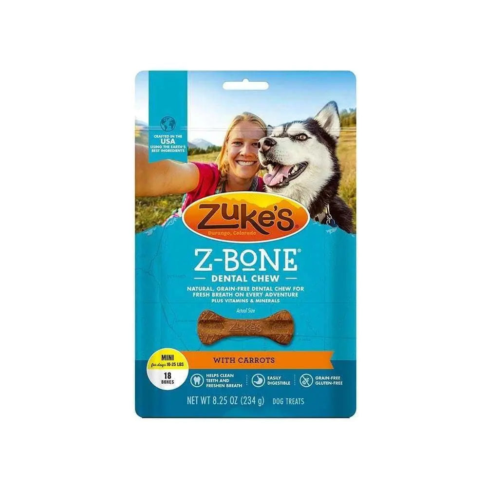 Zuke's® Z-Bone® Mini Grain Free Dental Chews with Carrots Dog Treats 18 Count Zuke's®