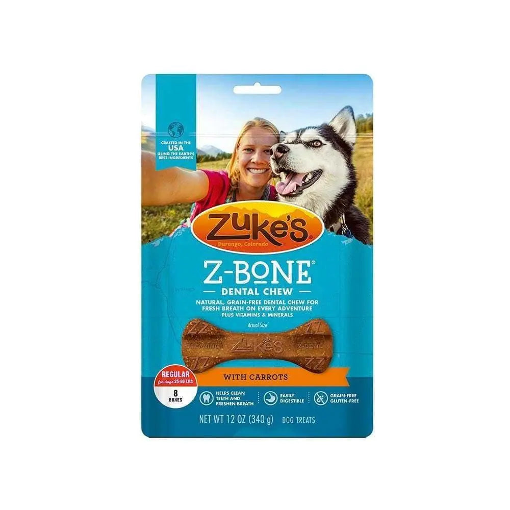 Zuke's® Z-Bone® Regular Grain Free Dental Chews with Carrots Dog Treats 8 Count Zuke's®
