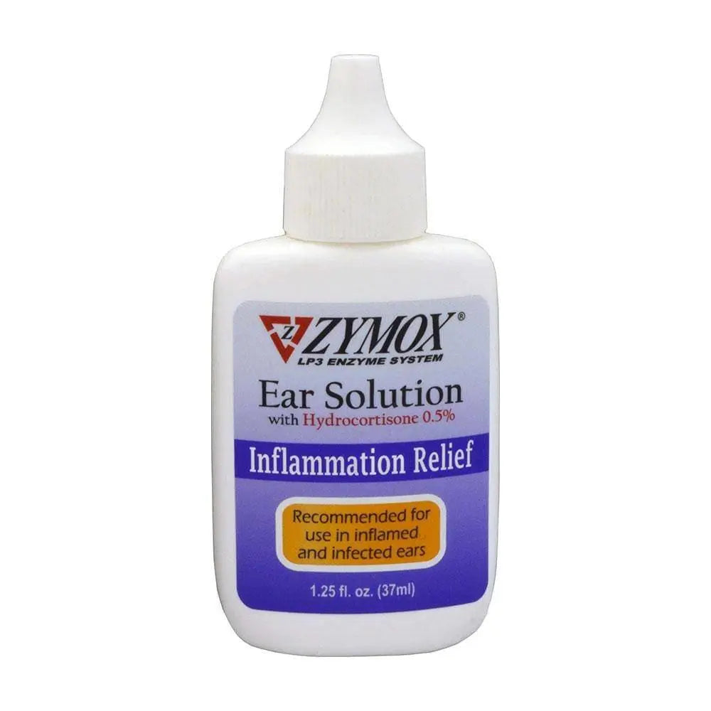 Zymox® Enzymatic Ear Solution Inflammation Relief with 5% hydrocortisone for Cat & Dog 1.25 Oz Zymox®