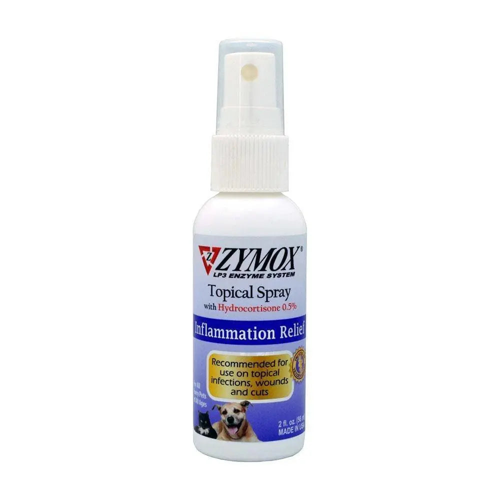 Zymox® Topical Spray with 0.5% Hydrocortisone for Hot Spots & Skin Infections for Cat & Dog 2 Oz Zymox®