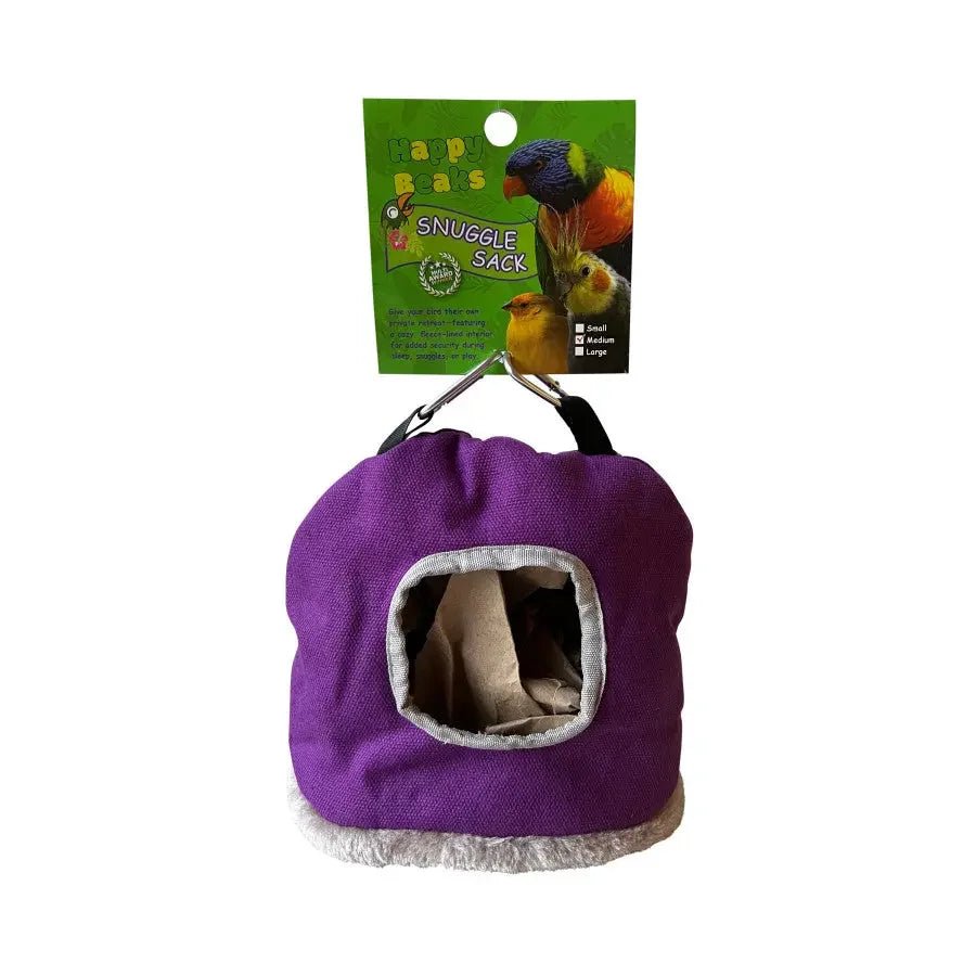 A & E Cages Happy Beaks Snuggle Sack Bird Hut - Talis Us