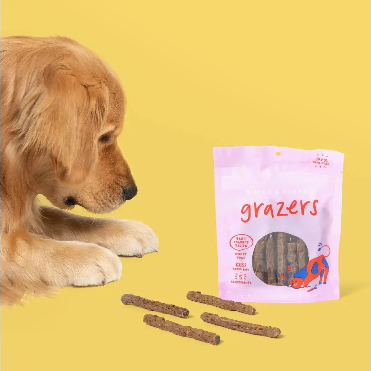 Bocce's Bakery 4oz Beef Grazers Jerky Sticks Dog Treats - Talis Us