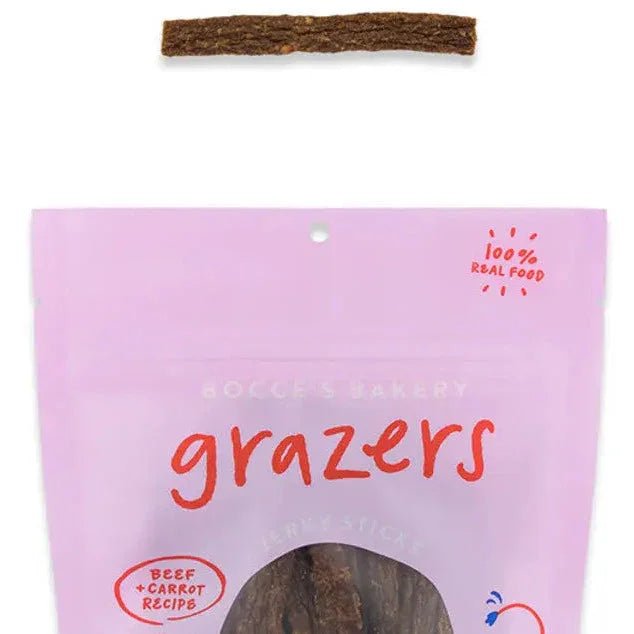 Bocce's Bakery 4oz Beef Grazers Jerky Sticks Dog Treats - Talis Us