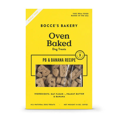 Bocce's Bakery PB + Banana 14oz Biscuit Boxes Dog Treats - Talis Us