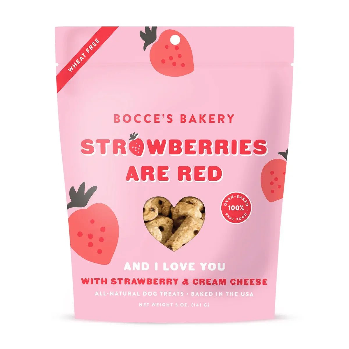 Bocce's Bakery Strawberries Are Red Dog Biscuits - Talis Us