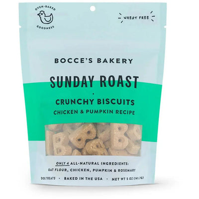 Bocce's Bakery Sunday Roast 5oz Biscuit Bags Dog Treats - Talis Us